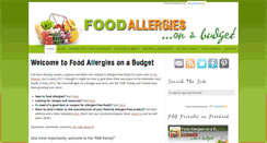 Desktop Screenshot of foodallergiesonabudget.com
